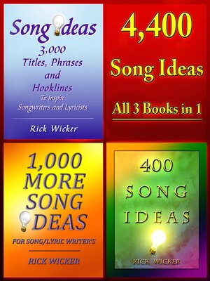 cover image of 4,400 Song Ideas: All 3 Books in 1